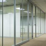 Full Height Office Partition Walls Interior Thickness 12mm Glass Room Dividers
