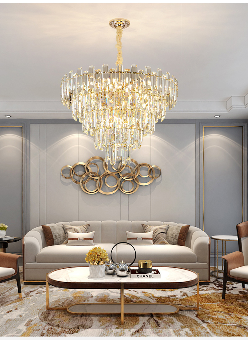 Modern Luxury Crystal LED Chandelier Lighting Home Decoration crystal light chandelier(WH-CY-225)