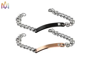 Quality ODM Curb Cuban Link Chain Personalised Mens Engraved Bracelets wholesale