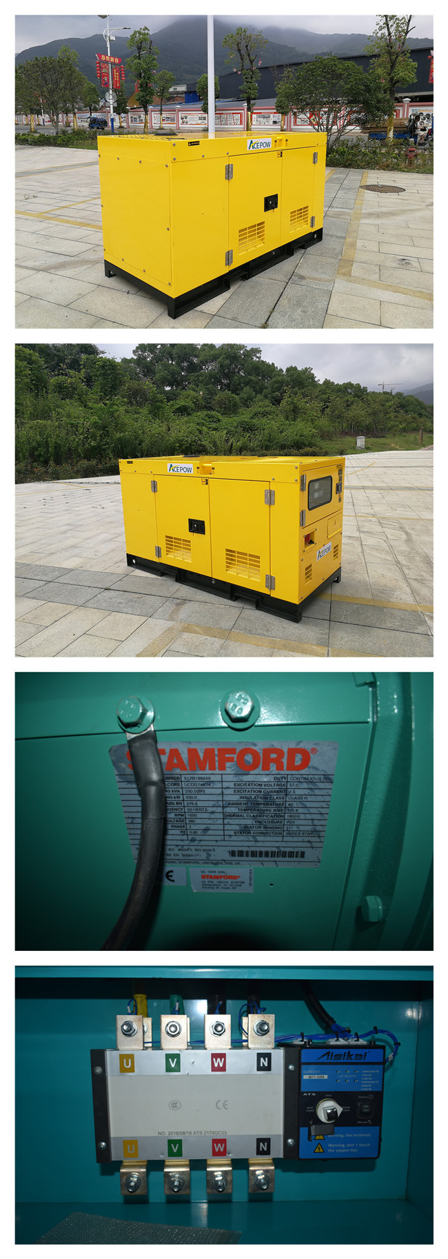 Open Type 8KVA Yangdong Diesel Generator , Silent Power Generator For Home