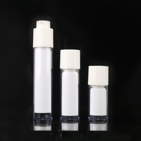 15ML 30ML 50ML white plastic PP twist up actuator OEM lotion round airless pump