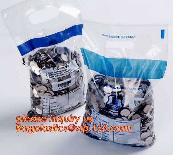 Opaque Tamper Evident Sealing Plastic Bank Money Steb Security Bag / Custom Self Adhesive Plastic Courier Bag, bagease