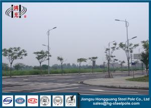Quality Double Arms Street Lighting Pole Steel Tubular Pole for Residential Area Lighting wholesale