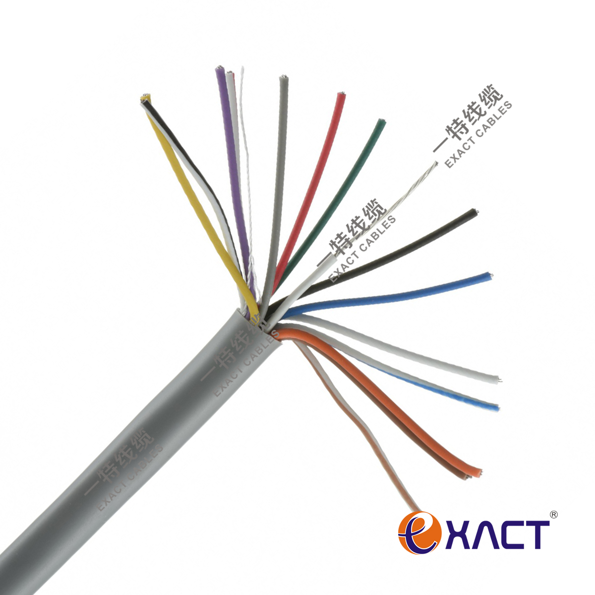 12x0.22mm2 TCCAM Conductor PVC Insulation and Jacket Alarm Signal Cable with 2 Cores