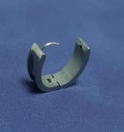 ISO9001 PVD Surface Silver Jewelry Components Clip Ons Earring Tolerance 0.03mm