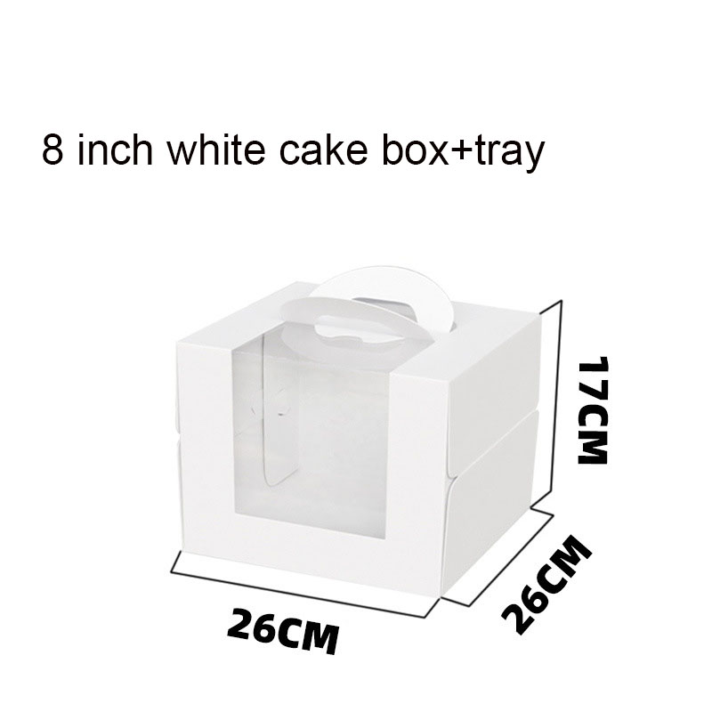 Big Transparent Window Disposable Cake Box for Birthday Cake in Bakery Shop