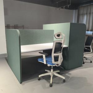 Quality High-end Green Fabric Office Workstation Cubicles Workstation Partition For 3 Person wholesale
