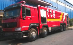 Quality HOWO 461HP Heavy Duty Fire Truck 12 Wheeled 25000L Water Tank Capacity wholesale