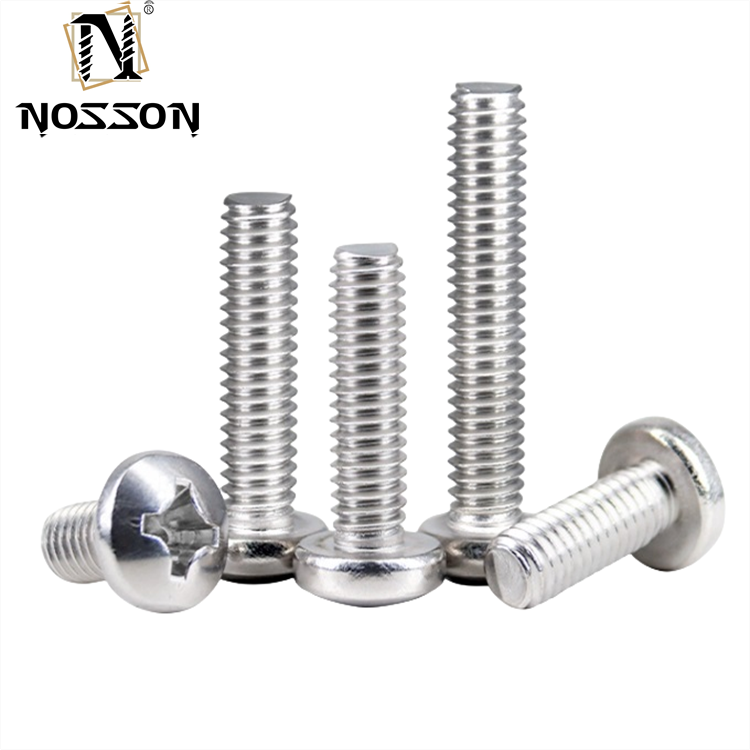 Stainless Steel Metric DIN 7985 Phillips Pan Head Machine Screw M2 M3 M4 M5 M6 M7 M8 M10 6-32 for Industrial Applications