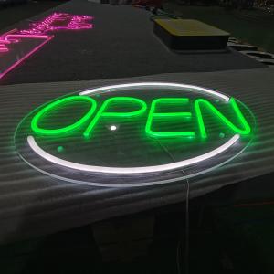 Quality Manufacturer customization hanging business neon store led open sign wholesale