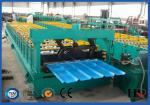 Durable Roof Roll Forming Machine , Steel Colored Glazed Tile Making Machine