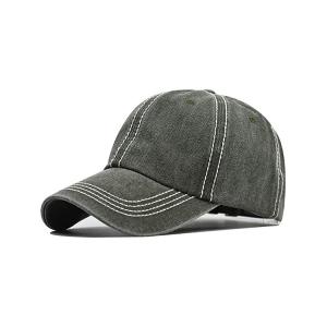 Quality SGS 56cm Embroidered Baseball Caps Six Panels Plastic Buckle wholesale