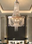 Led Crystal Chandelier Modern Living Room Hanging Lamp Luxury french empire