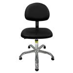 Indoor Industrial Work PU Leather Chairs Cleanroom ESD Saddle Leather Desk Chair