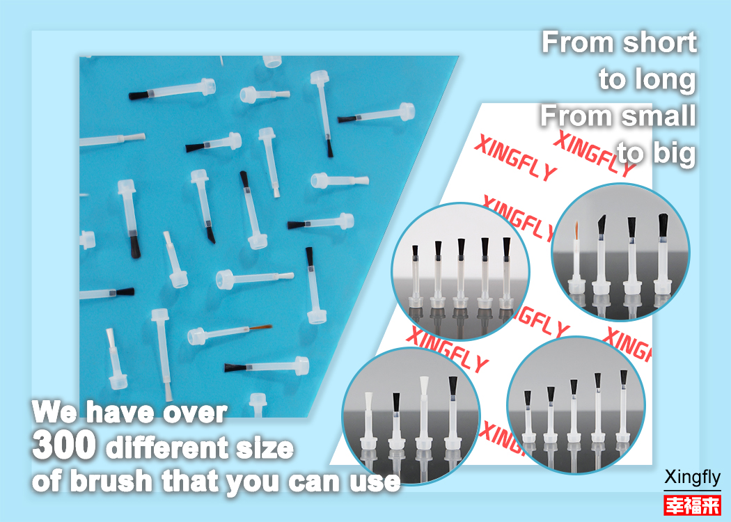 Customizable UV Nail Polish Brush On Gel Polish Nylon Material