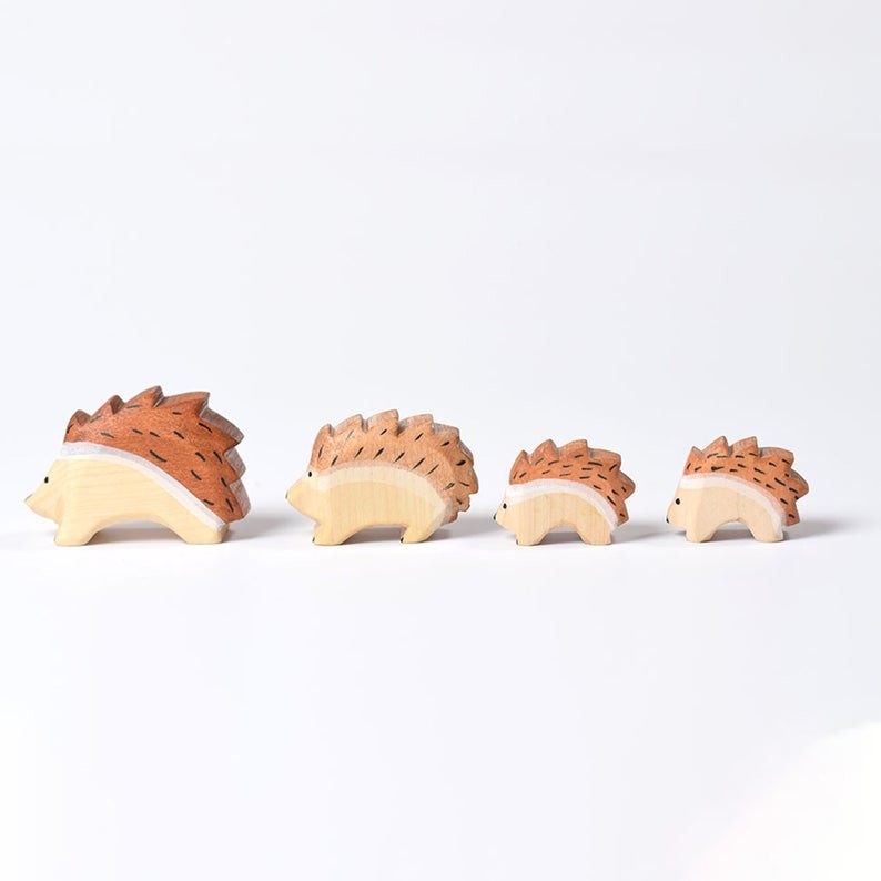 Professionally Printed Handmade Wooden Animals Beer Toy Collectible Figurines