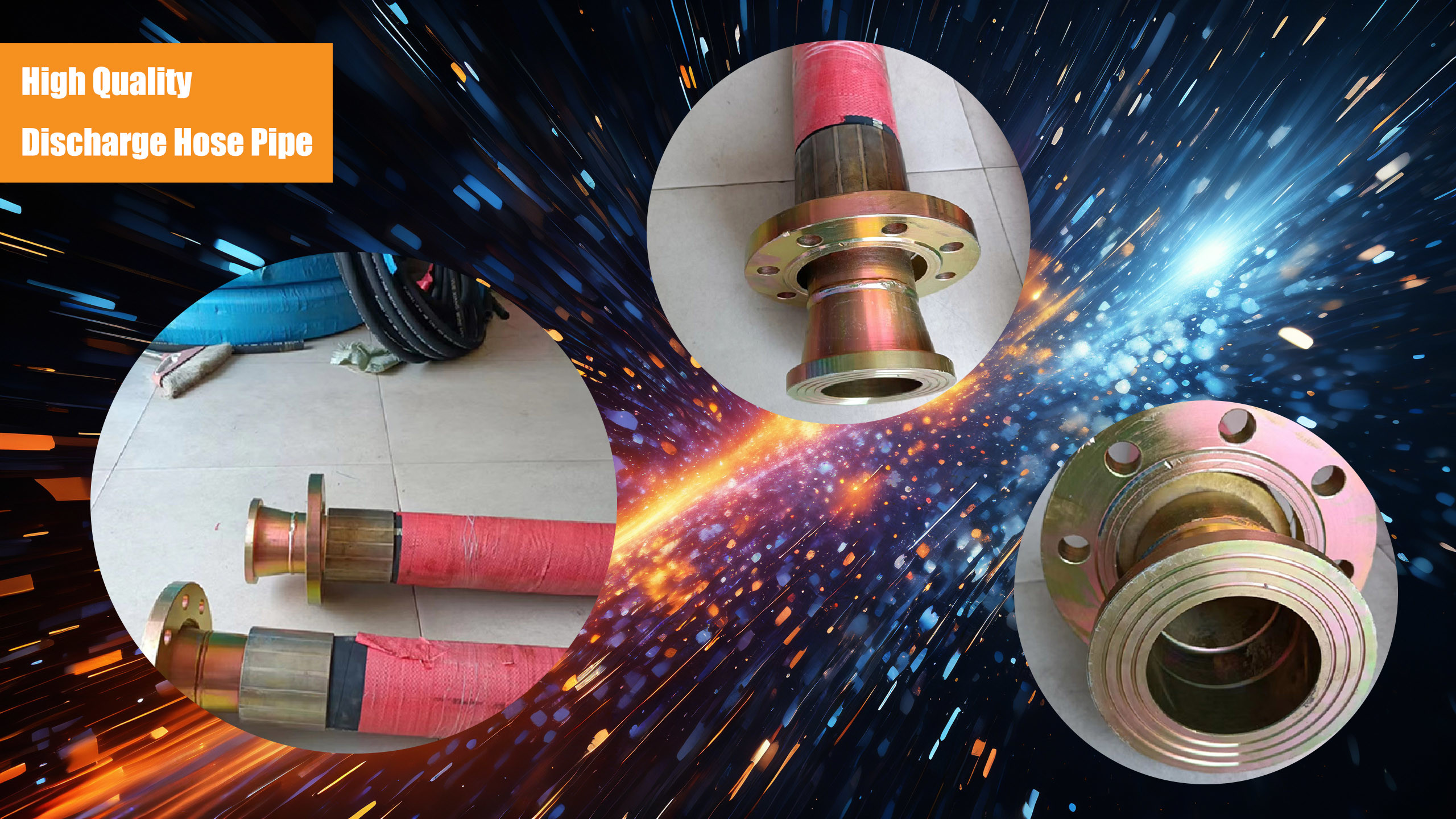 High Flexibility Discharge Hose Pipe With Easy Installation For Construction Sites
