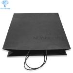 Heavy Duty Printed Paper Carrier Bags 20×21×8cm Matte Black Gift Bags
