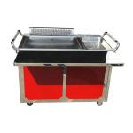 Stainless Steel 304 Commercial Electric Countertop Rectangle Teppanyaki Grill