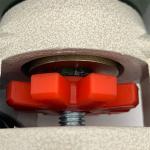 GD-80F Swivel Plate Leveling Casters Wheels Nylon Fuma Wheels