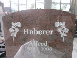 Quality European style india red rose carved monuments wholesale