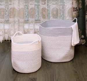 Quality Decorative Custom Woven Cotton Rope Laundry Toys Candy Storage Fabric Container Wholesale Spa Gift Baskets Organizer wholesale