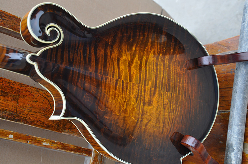 Handmade custom advanced 8 strings QT-F5 mandolin electric guitar with ebony fretboard
