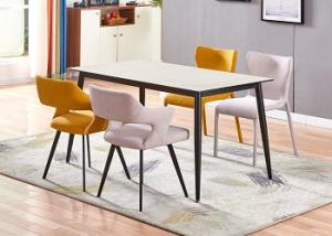 Quality Rectangle Fabric 0.3m3 56kgs Metal Dining Table Sets wholesale