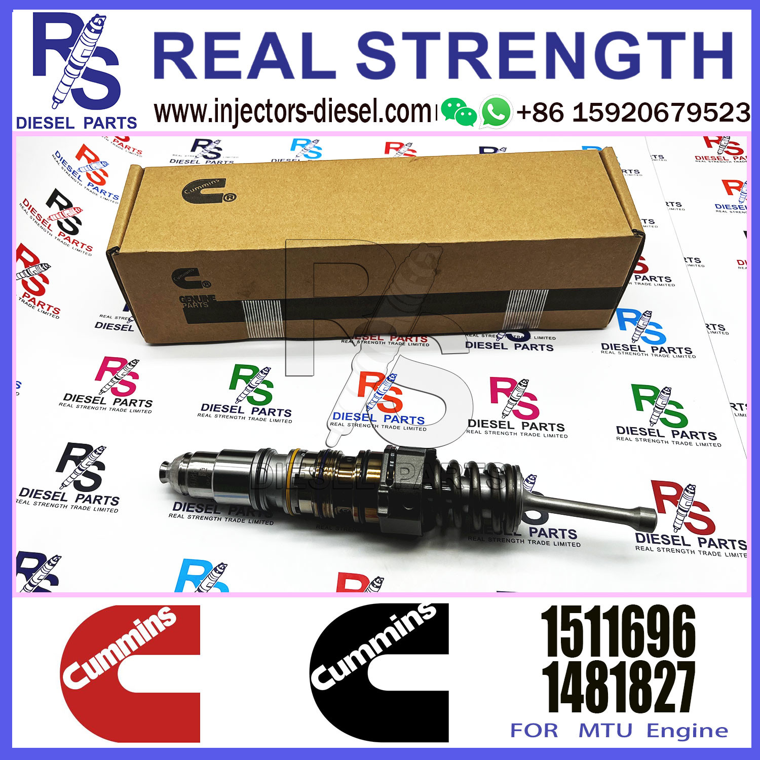 Isx15 Qsx15 X15 Diesel Engine Fuel Injector 1764364 1764365 1481827 1511696 For CUMMINS Engine