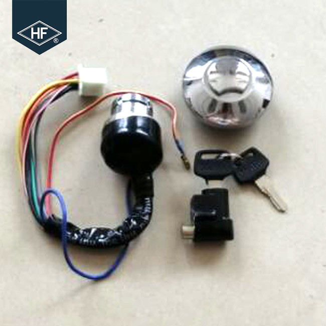 AX100 Other Motorcycle Parts Aluminum Tank Cover Lock Sets Metal Material