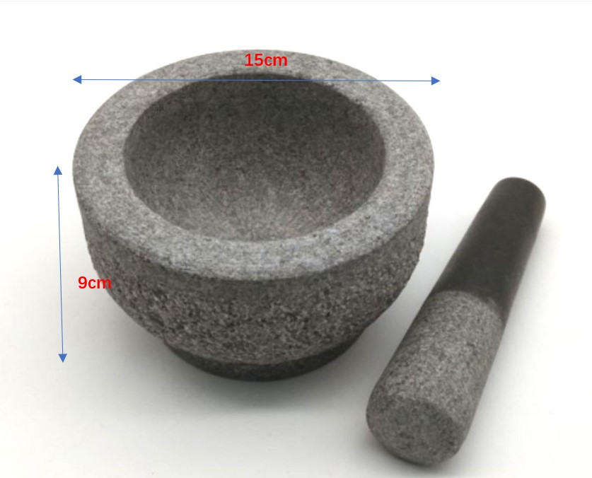 Custom Natural Granite Marble Stone Mortar And Pestle For Kitchen