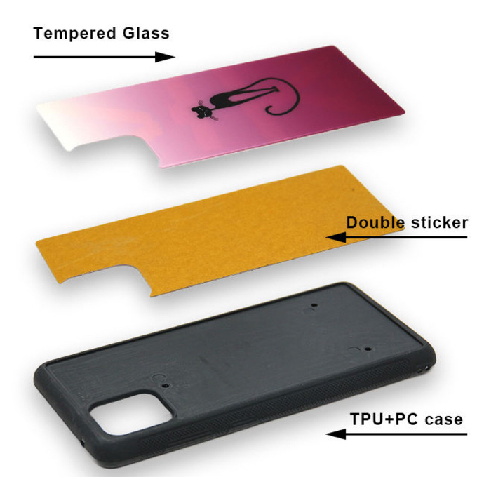 Protective Tempered Glass Sublimation Phone Case for iPhone 16 15 14 Pro Max Custom Sublimation Cases