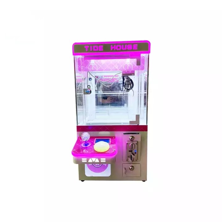 1 Player Indoor Gift Crane Claw Machine with Mini Catch Doll Toy and 110V/220V Voltage