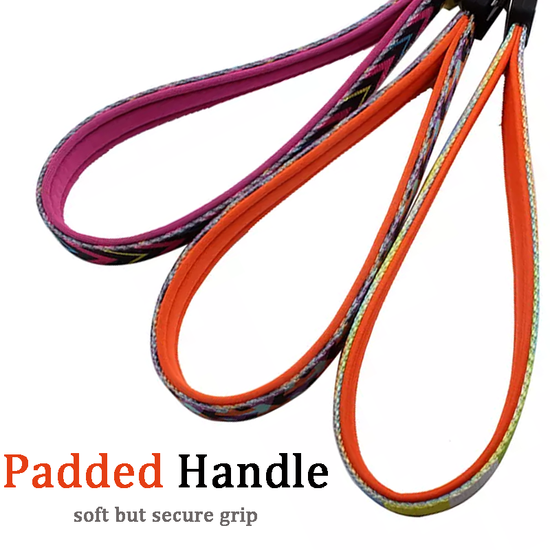 OEM Sublimation Dog Leash 150cm Length With Neoprene Padded Handle