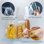 MICROPERFORATED FOOD BAGS, Cellophane Plastic Vest T-Shirt Bag Bread Packaging