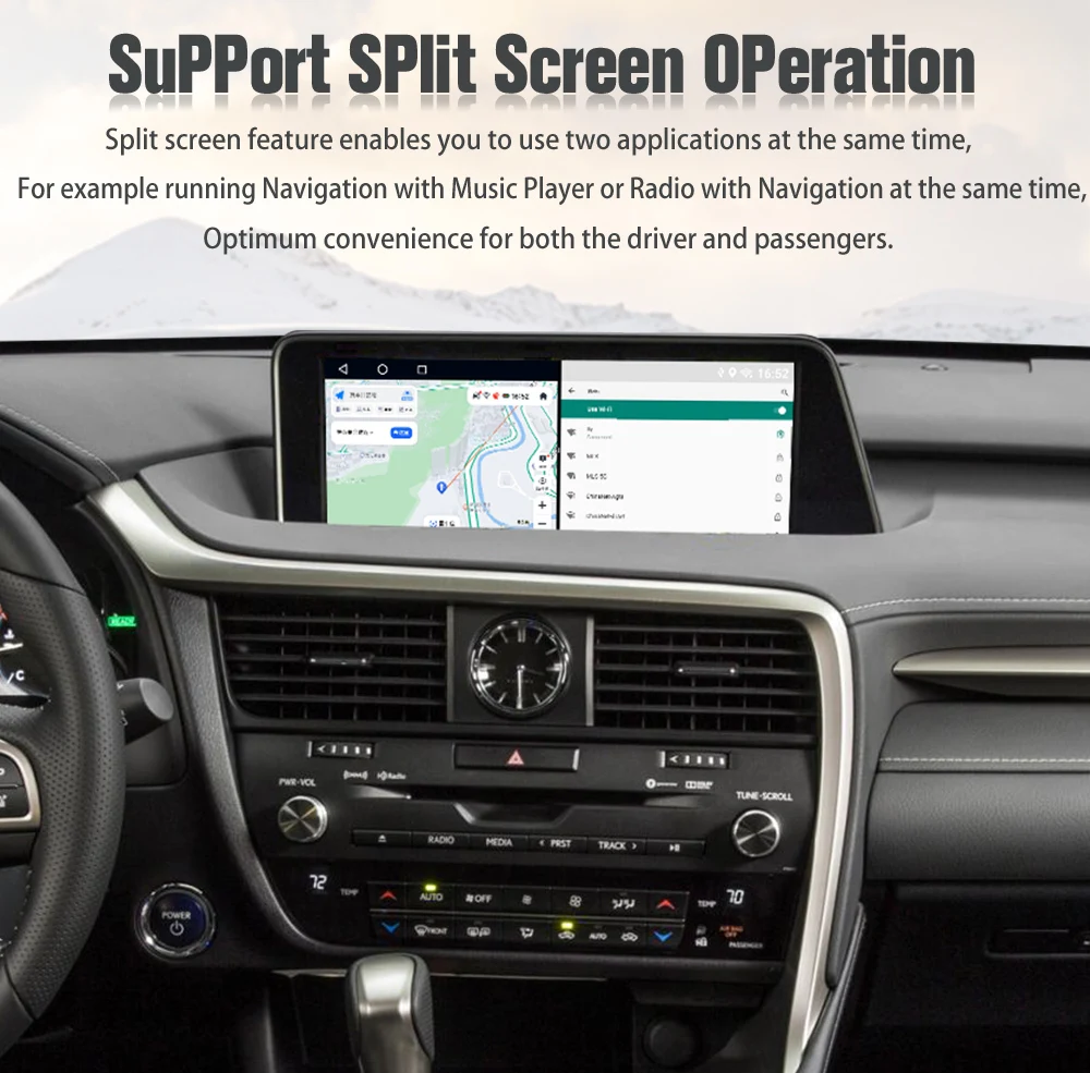 2016-2019 Lexus Aftermarket Stereo Radio System For RX RX200 RX350 RX450 WIFI 4G
