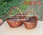 wicker food basket with handle bread basket