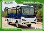 Green / Black 14 Seater Electric Sightseeing Bus KDS Motor 72V 7.5KM