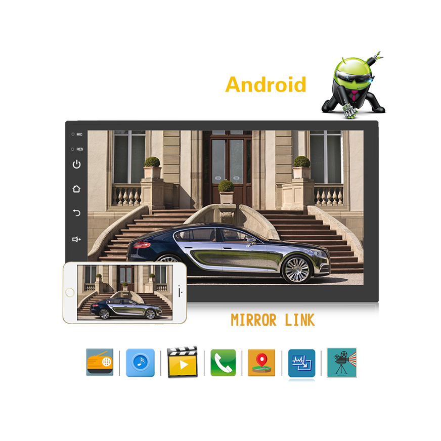Universal 10 Inch Double Din FM Car radio DVD Player 1+16GB Google Map Car Navigation
