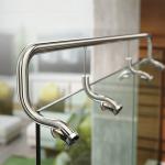 High-Performance Stainless Steel Handrails with Polished Finish for Glass