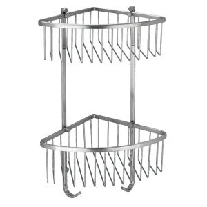 Quality Kitchen Two Tier Corner Basket Rust Resistant Stainless Steel 304 wholesale