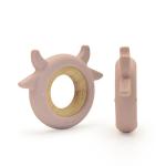 Food Grade Silicone Beads Beech Wood Teether Phthalate Free