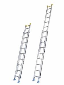 Quality Rescue Aluminium Extensible Ladders Two Sections 2.9mm Non Skid Feet wholesale