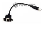 Panel Mount High Speed USB 2.0 Cable Black Color Male To Female USB Cable