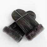 Double Faced Winter Mitten Shearling Sheepskin Gloves