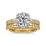 Lab Diamond Wedding Band VVS Clarity HPHT Round Cut Lab Grown Diamond Ring