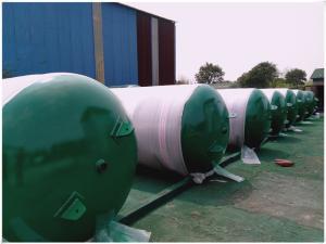 Quality Horizontal Sandblasting Galvanized Steel Water Storage Tanks 300 Litre - 3000 Litre wholesale