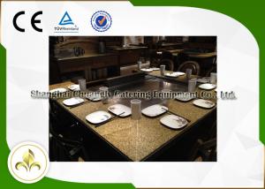 Quality 9 Seats Indoor Outdoor Teppanyaki Hibachi Grill Table For Hotel / Food Plaza / Restaurant / Bar wholesale