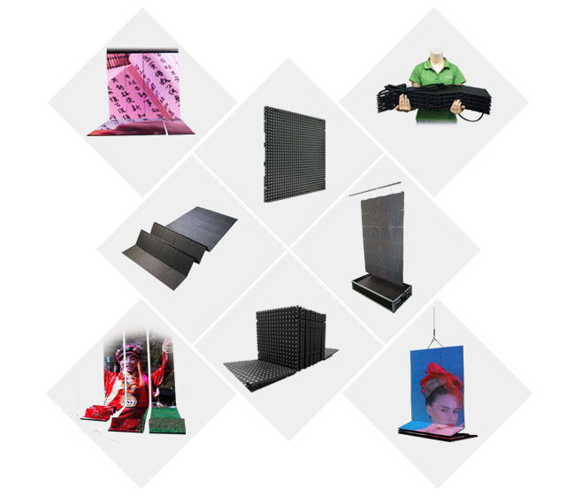 Rental LED Screen Indoor Advertising P6 / P7.8 Folable LED Screens For Hire