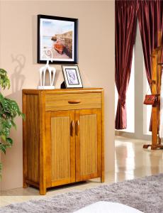 Quality modern Zingana wood shoe cabinet furniture wholesale